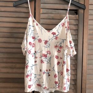 American Eagle floral shirt